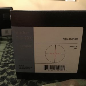 EOTech VUDU - 2.5-10X44 - VUDU.2-10.FFP.MD2 - FFP in the MD2  Great Condition, Ive never mounted it, Box and Paperwork - $900