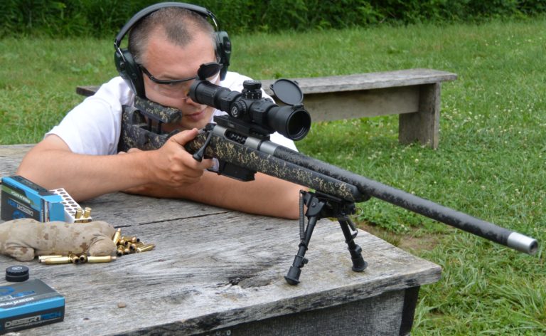 Mesa Precision Arms Crux Ti in McMillan Adjustable Game Warden Edge Carbon Stock at 1000 Yards