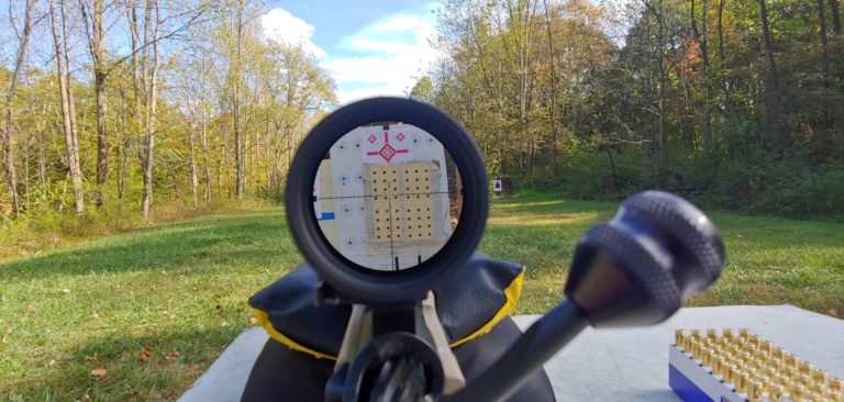 The shooter’s view behind the Meopta Optika6 5-30x56 RD FFP scope