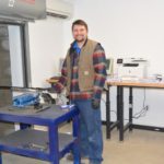 Former NCAA all American and U.S. Shooting team member Luke Johnson lot testing an Anne at the new Ohio Lapua rimfire testing facility