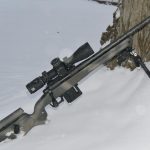 Vudoo V-22 with Proof Carbon Barrel, Atlas CAL Bipod, and Zero Compromise ZC420 in a Grayboe Phoenix stock looking pretty in the snow