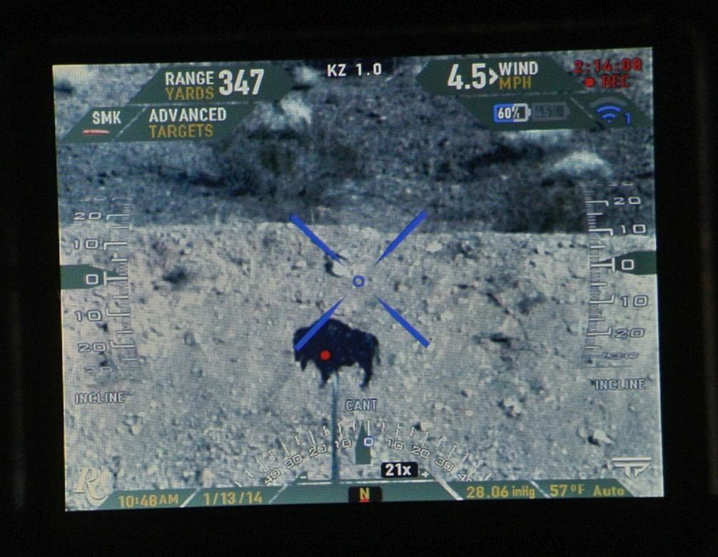 Through the lens of the TrackingPoint system at ShotShow 2014 range day