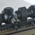 Optisan CX6 (prototype markings) with Mudskipper 3 reticle on a SCAR 16s