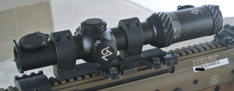 Optisan CX6 (prototype markings) with Mudskipper 3 reticle on a SCAR 16s