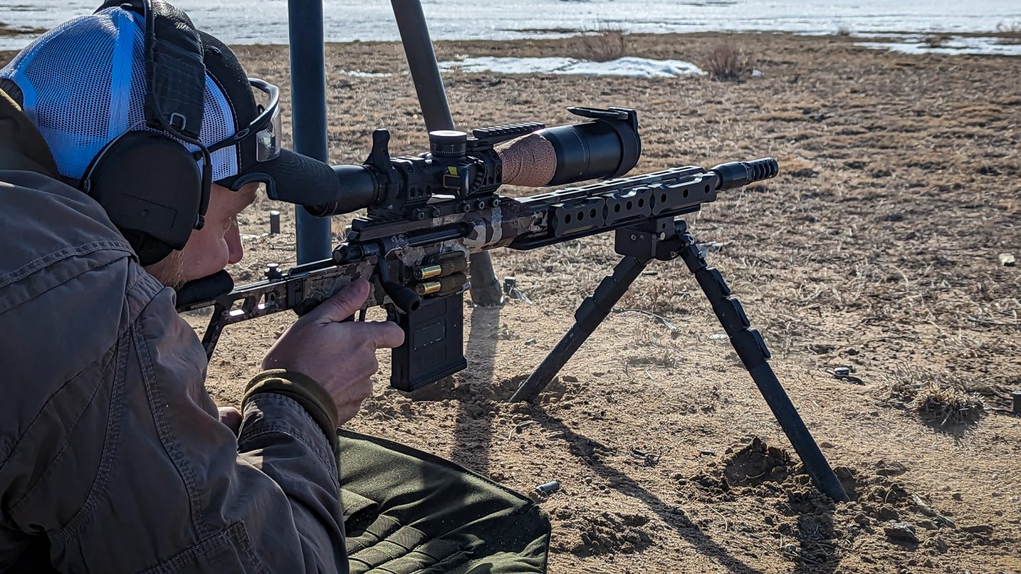 Setting up the Rifle for the shooter