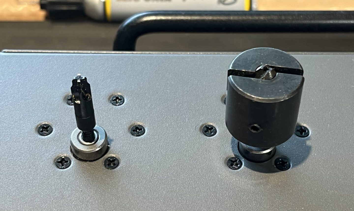 BurstFire primer crimp remover (left) vs. and older RCBS primer crimp remover I believe they have since updated (right)