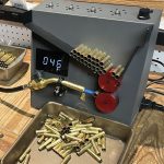 Part way though the latest batch of cases annealed on the BurstFire 2-in-1 flame annealer and case prep station