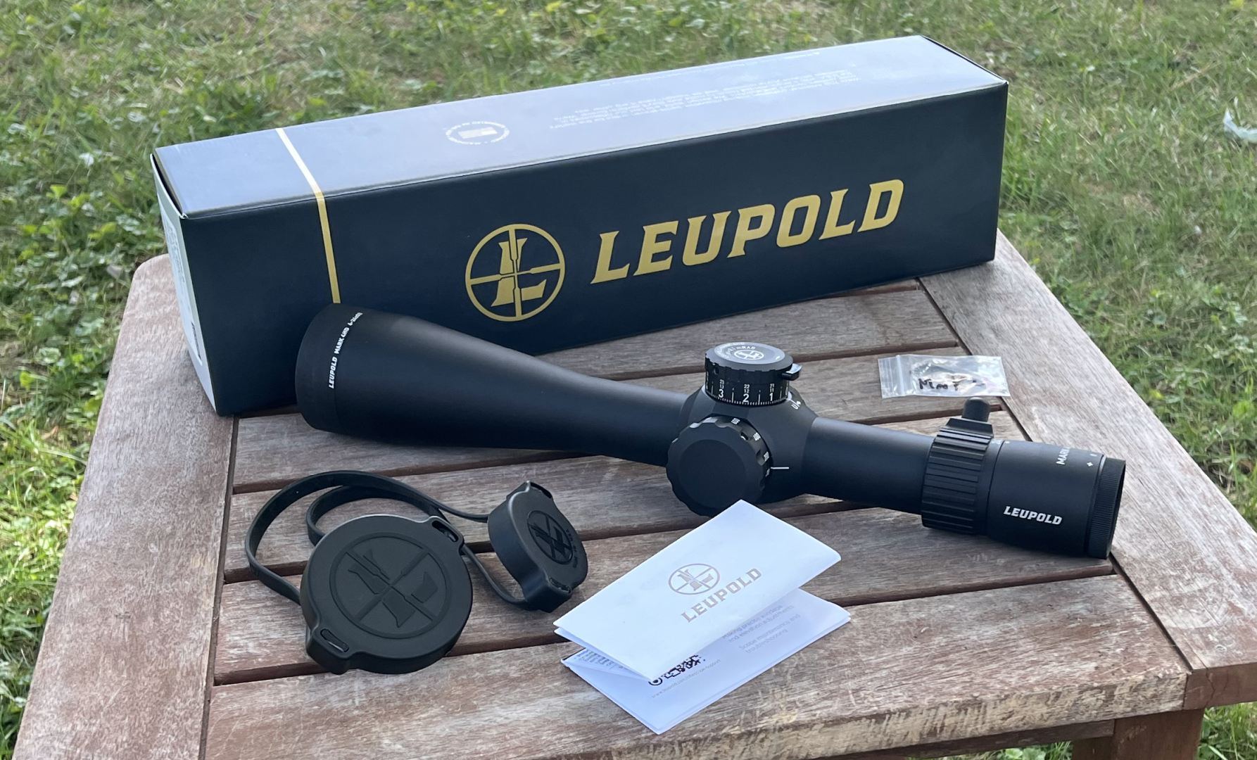 Unboxing the Leupold Mark 4HD. The sparse extras tell the tale of a cost conscious product.