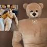 man size emotional support teddy bears from boingboing.net