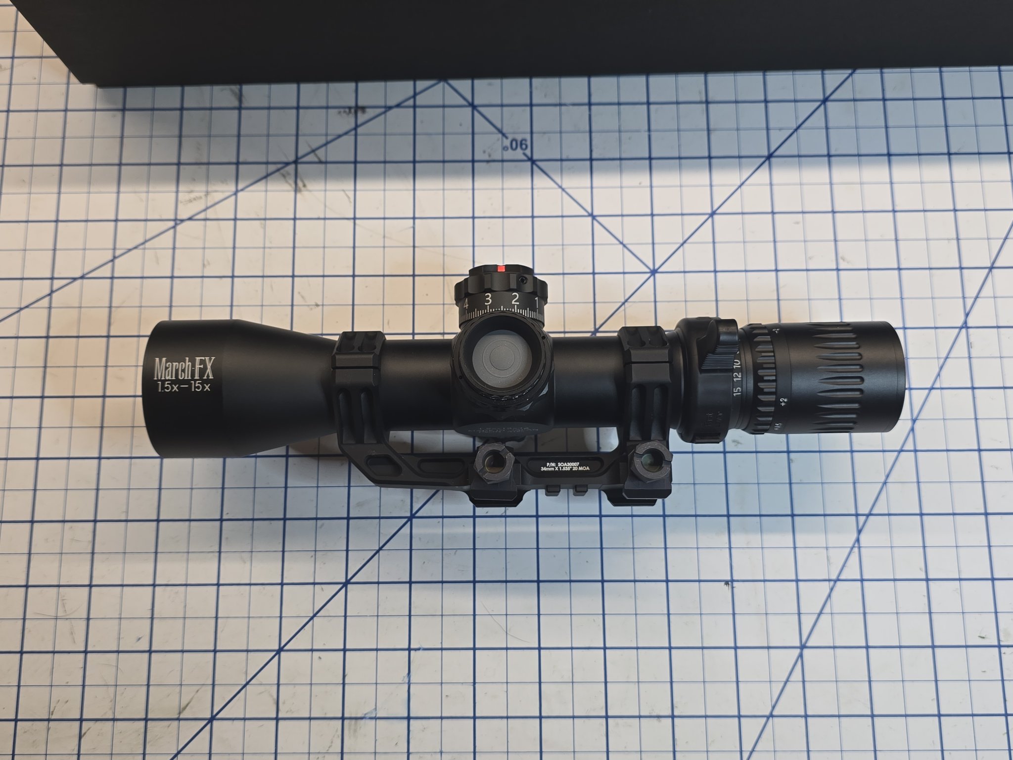 SOLD - March D15V42FDIMLX-DR-TR2B 1.5-15x42mm FFP Riflescope SOLD - March D15V42FDIMLX-DR-TR2B 1.5-15x42mm FFP Riflescope