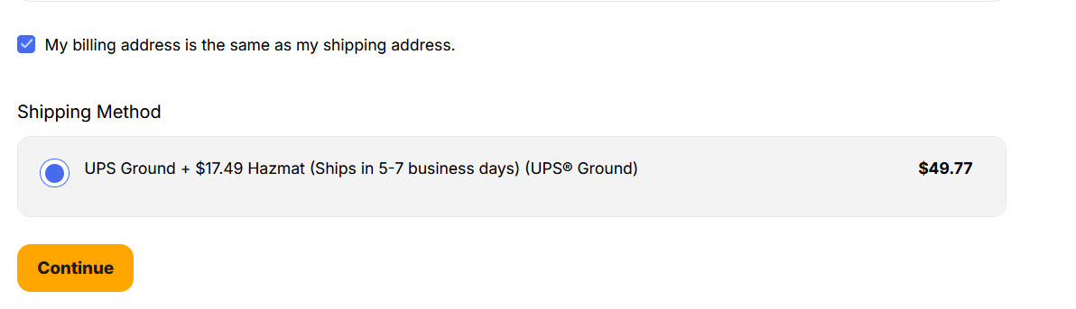 50 for UPS - sans hazmat - to ship a small 8 lb jug of varget - GFY.jpg