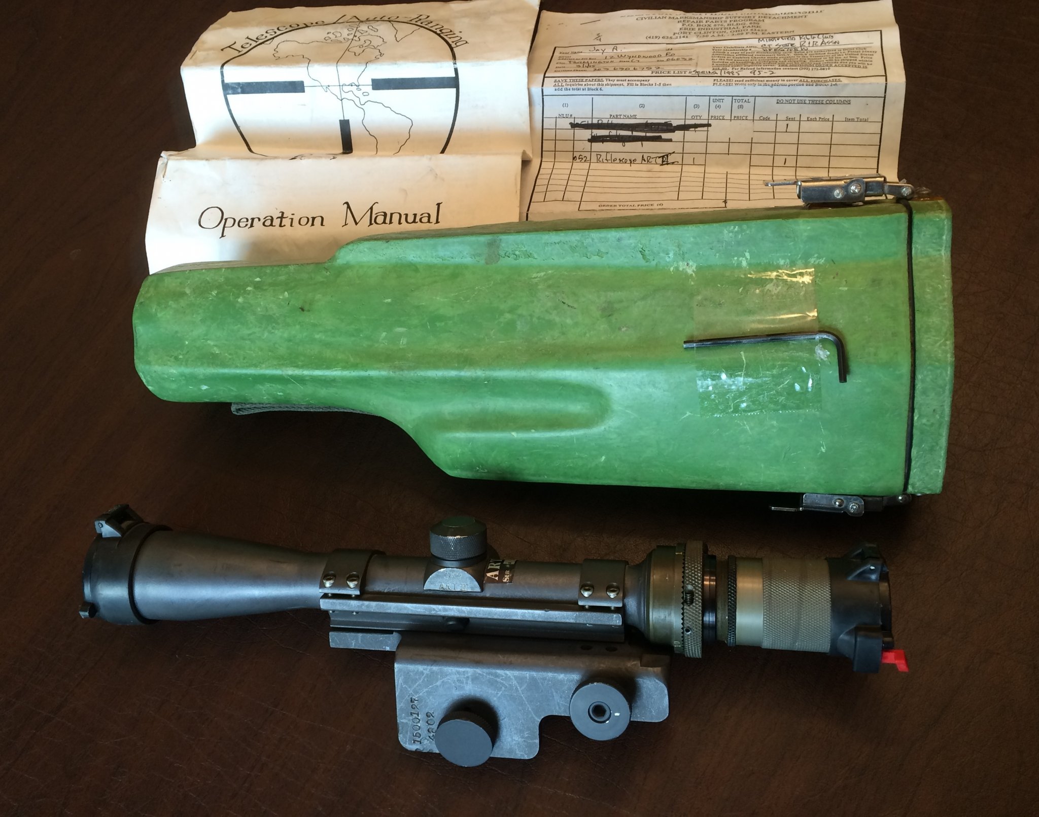 Art II with case and paperwork.JPG