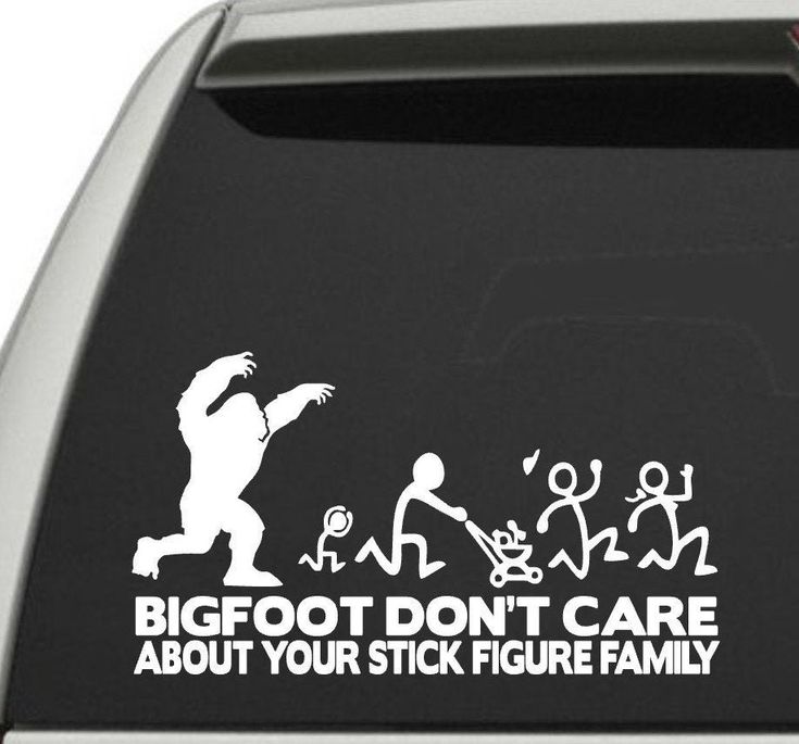 Bigfoot sasquatch stick figure family decal for car truck big foot outdoor sign vinyl decal b...jpeg