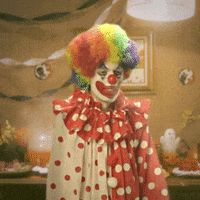 clown sad sigh.gif