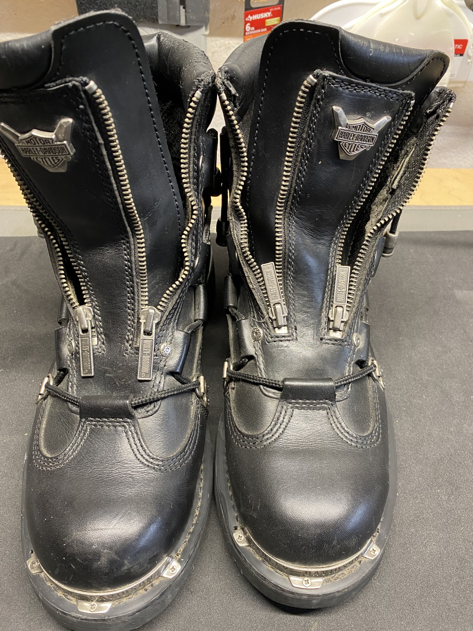 Womens harley davidson deals brake light boots