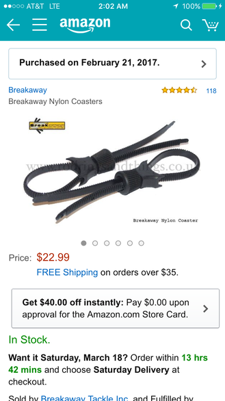 Breakaway Tackle Nylon Coaster