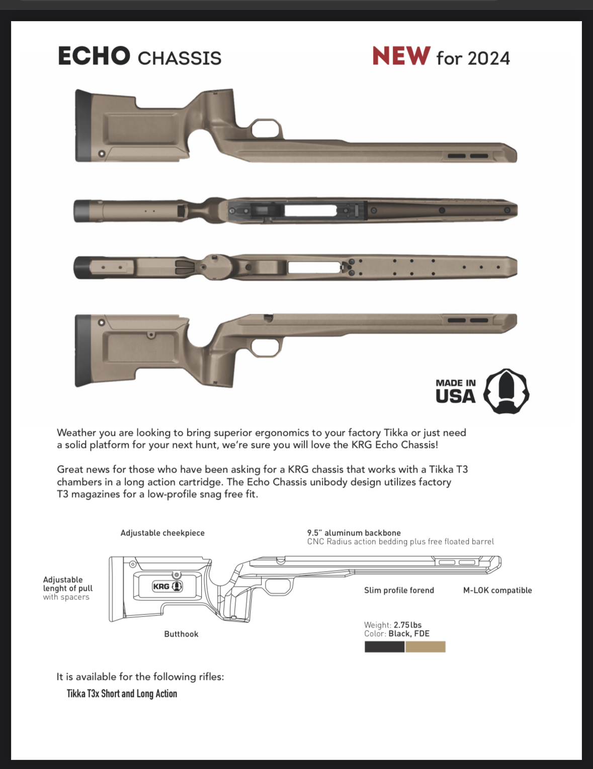 KRG Echo Chassis Sniper