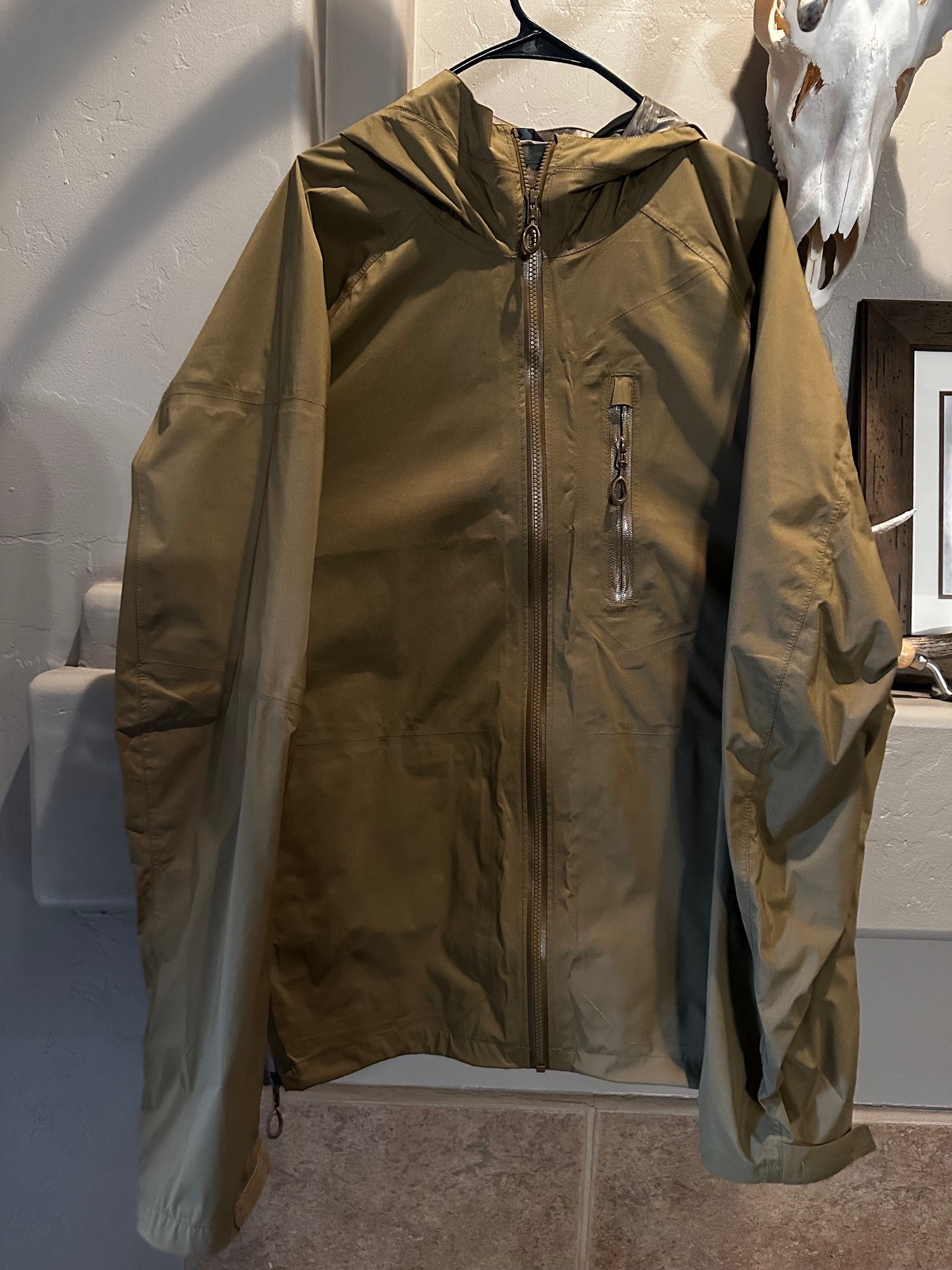 SOLD - Beyond Clothing Rain Jacket (A-6 Coyote Brown) - Made in the USA ...