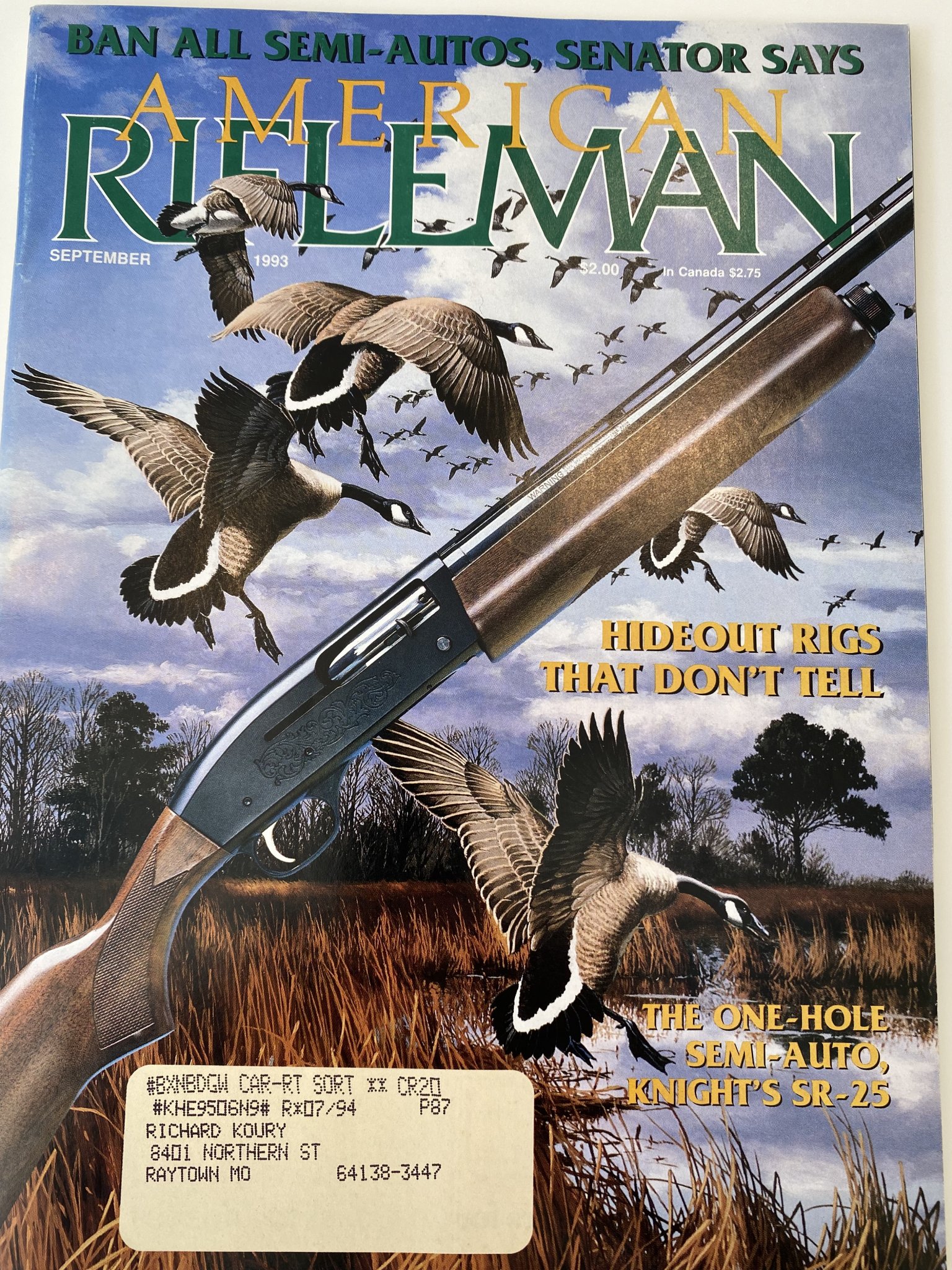 IMG_2291Knights SR-25  The One Hole Semi Auto Article American Rifleman Magazine Sep 1993 copy.jpg