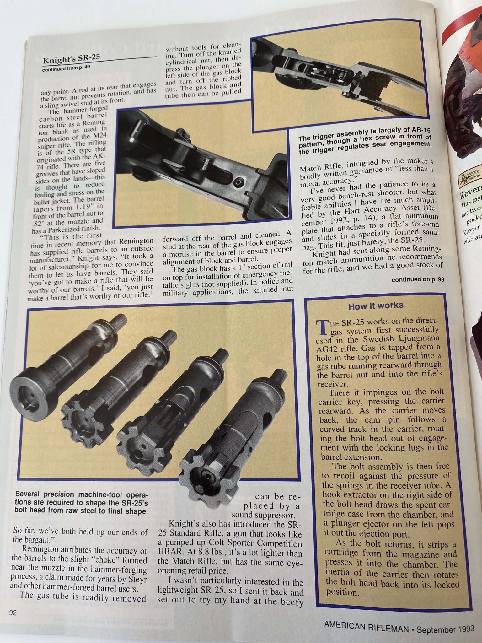 IMG_2294Knights SR-25  The One Hole Semi Auto Article American Rifleman Magazine Sep 1993 copy.jpg