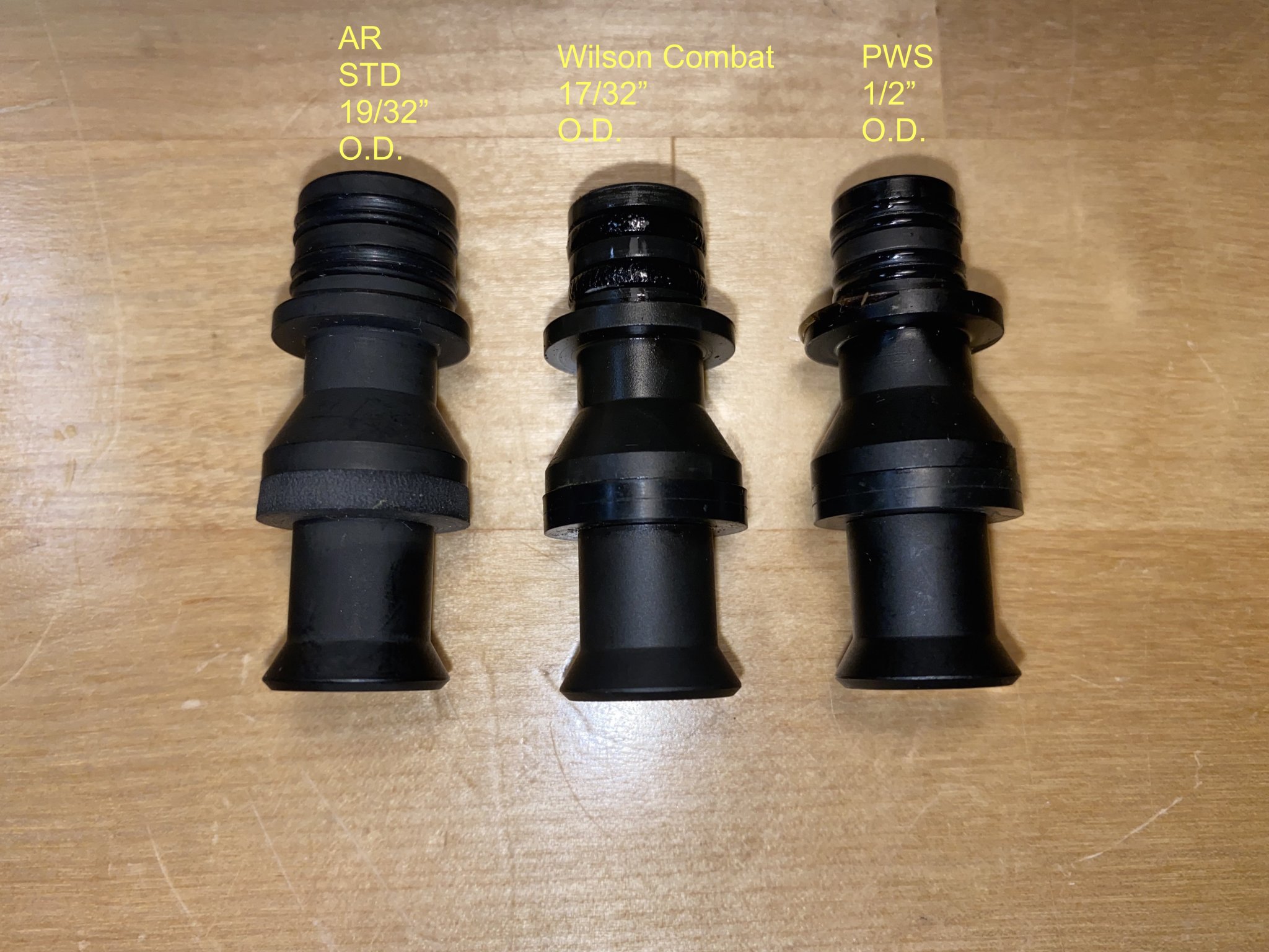 IMG_3790LAW TACTICAL GEN 3 M VARIOUS SIZE BOLT ADAPTERS PWS WILSON AR9 STANDARD copy.jpg