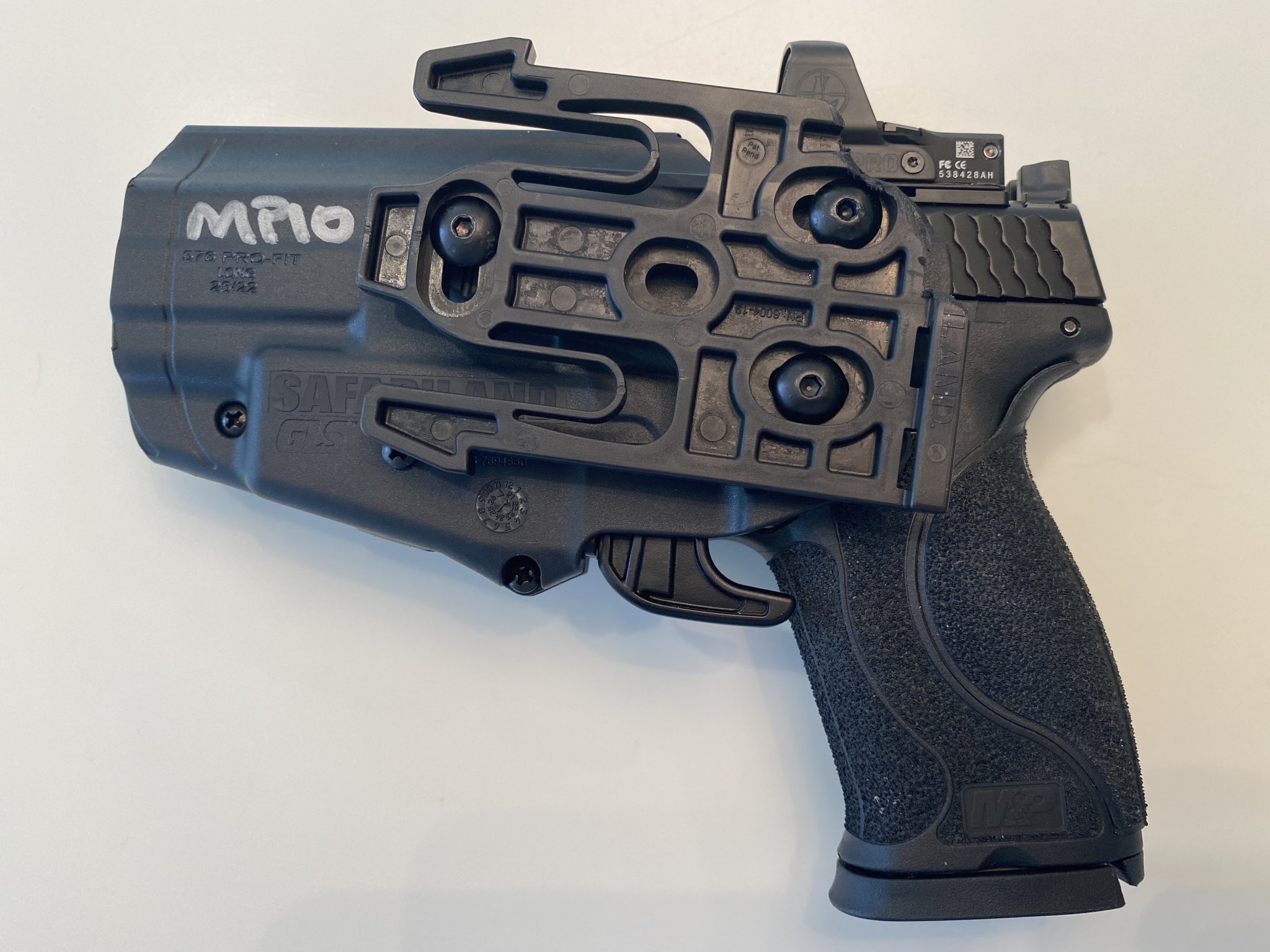 IMG_3957SMITH & WESSON M&P10 C.O.R.E. SAFARILAND PRO-FIT GLS HOLSTER AFTER SHORTENING 07.14.22...jpg