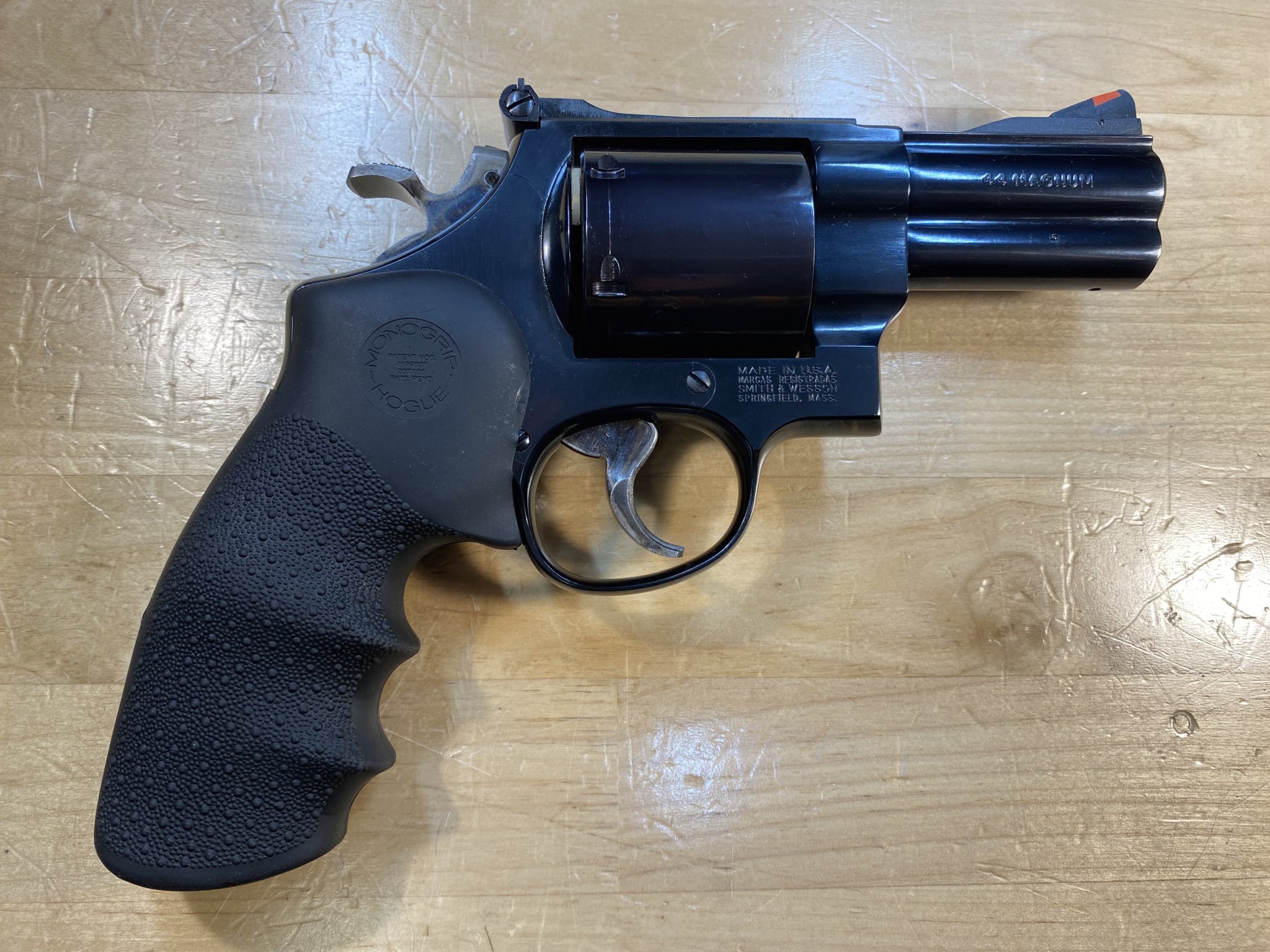 IMG_5620Gunsmith S&W Model 29-3 K Frame Pachmyr Factory Grips Replaced Hogue N Frame Combat Gr...jpg
