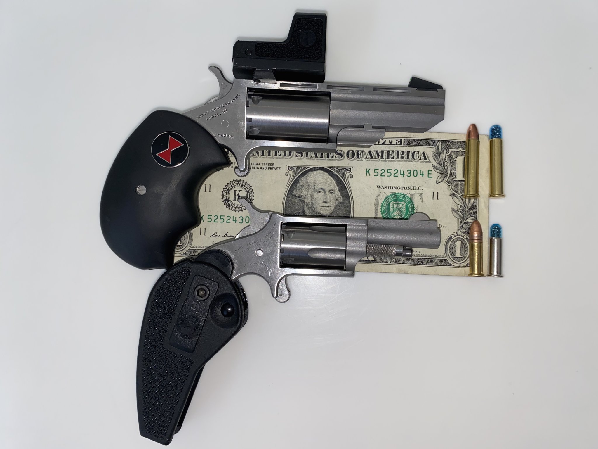 IMG_8011NAA Black Widow & Standard .22LR pistol with Dollar Bill 01.30.21 copy.jpg