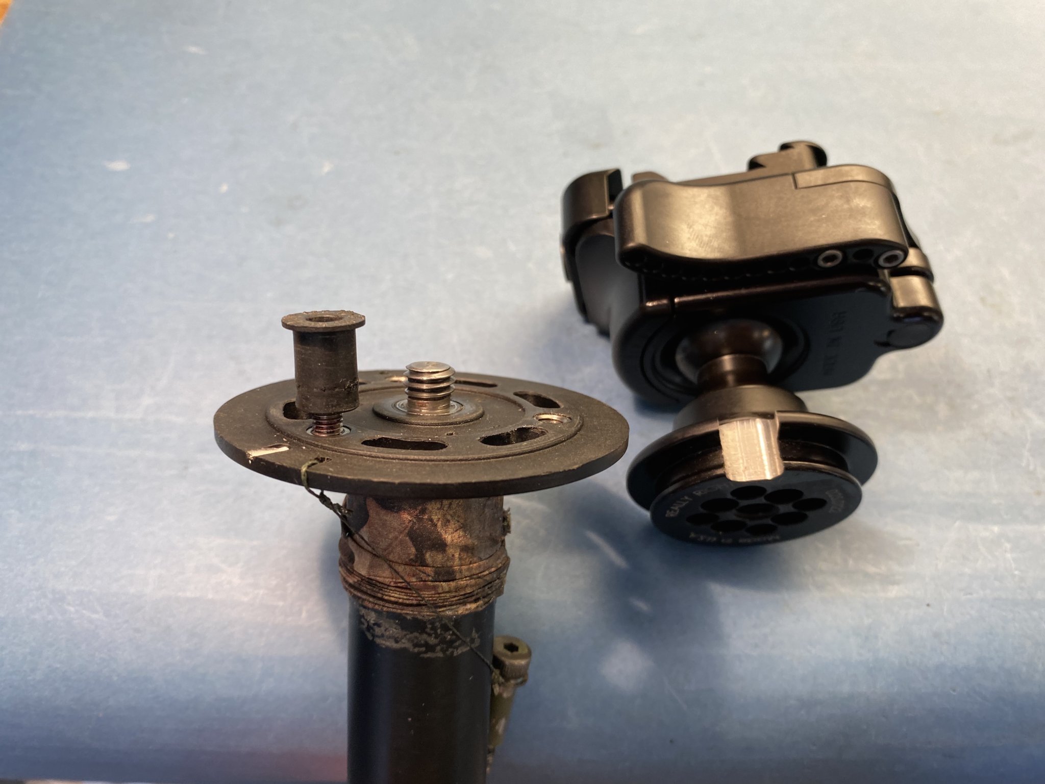 IMG_8608RRS Anvil-30 Adapter 2 Ball End Milled with Indexing Bolt to Swarovski Tripod Center C...jpg