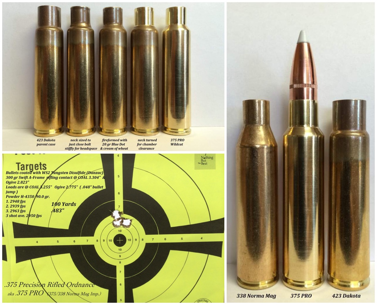 375 Monolithic Copper Bullet- 375 Cheytac, 375 Big Baer, 375