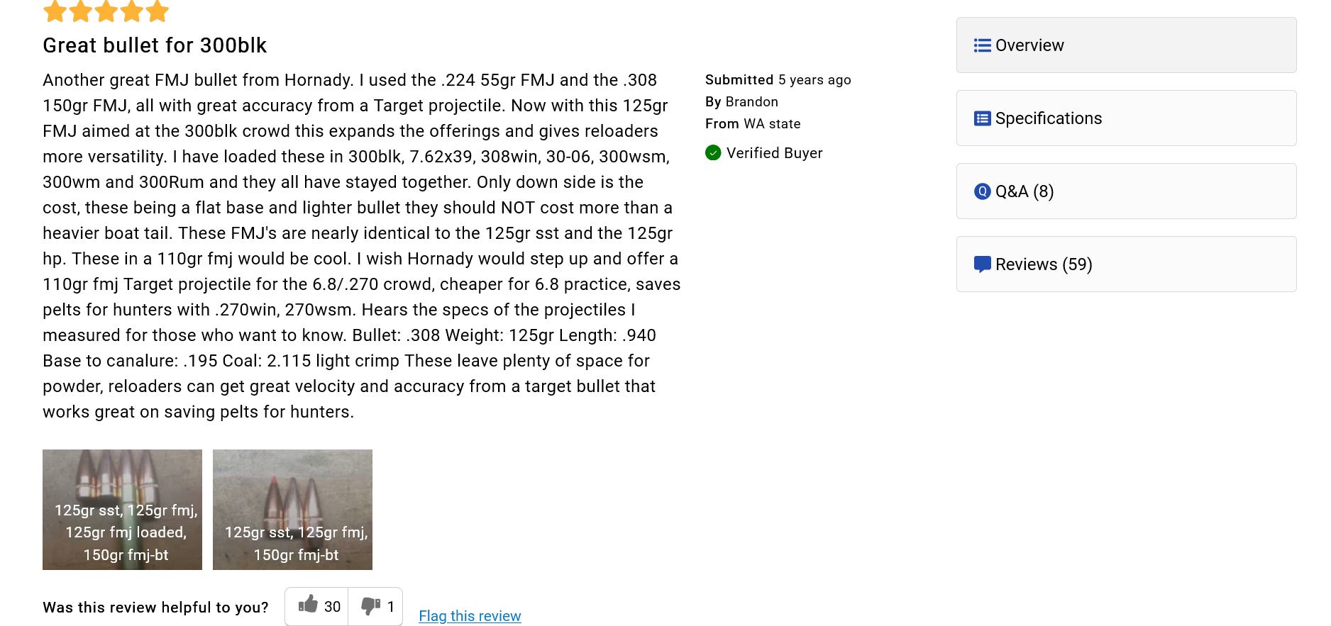IMGScreenshot 2024-04-21 at 07-54-46 Hornady Bullets 30 Cal (308 Diameter) 125 Grain Full Meta...png