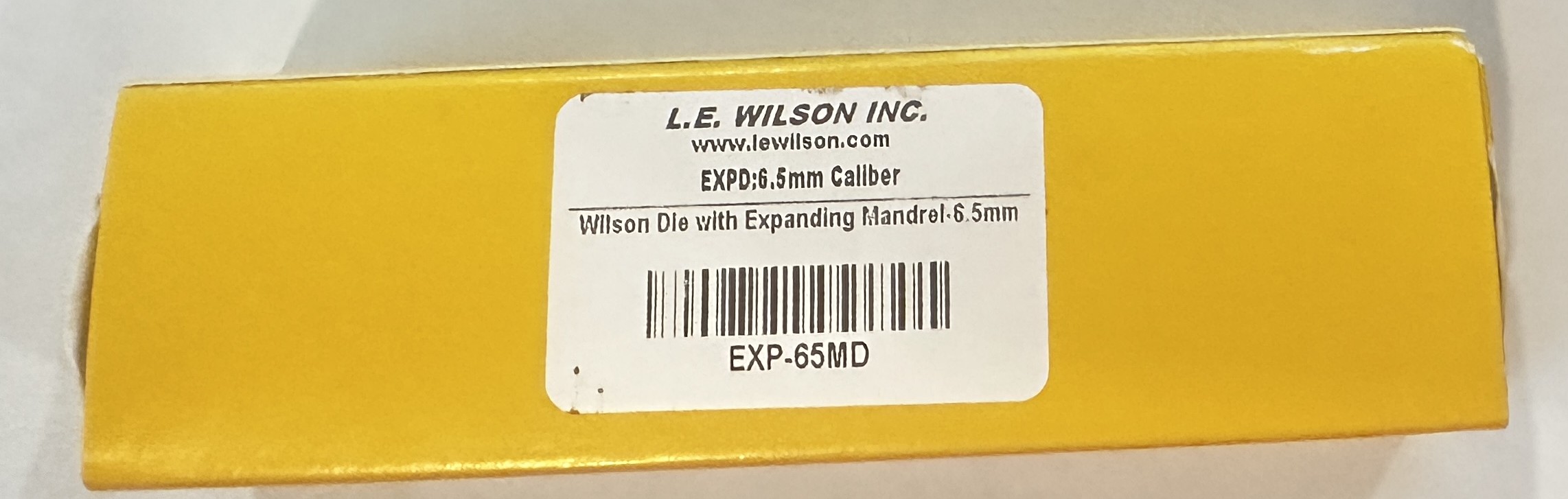 LE Wilson 6.5 Exp Man Die Box.JPG