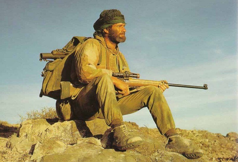 Lee-Enfield No. 42 A 1 SAS-Sniper in Dhofar Oman in the 1970.jpg
