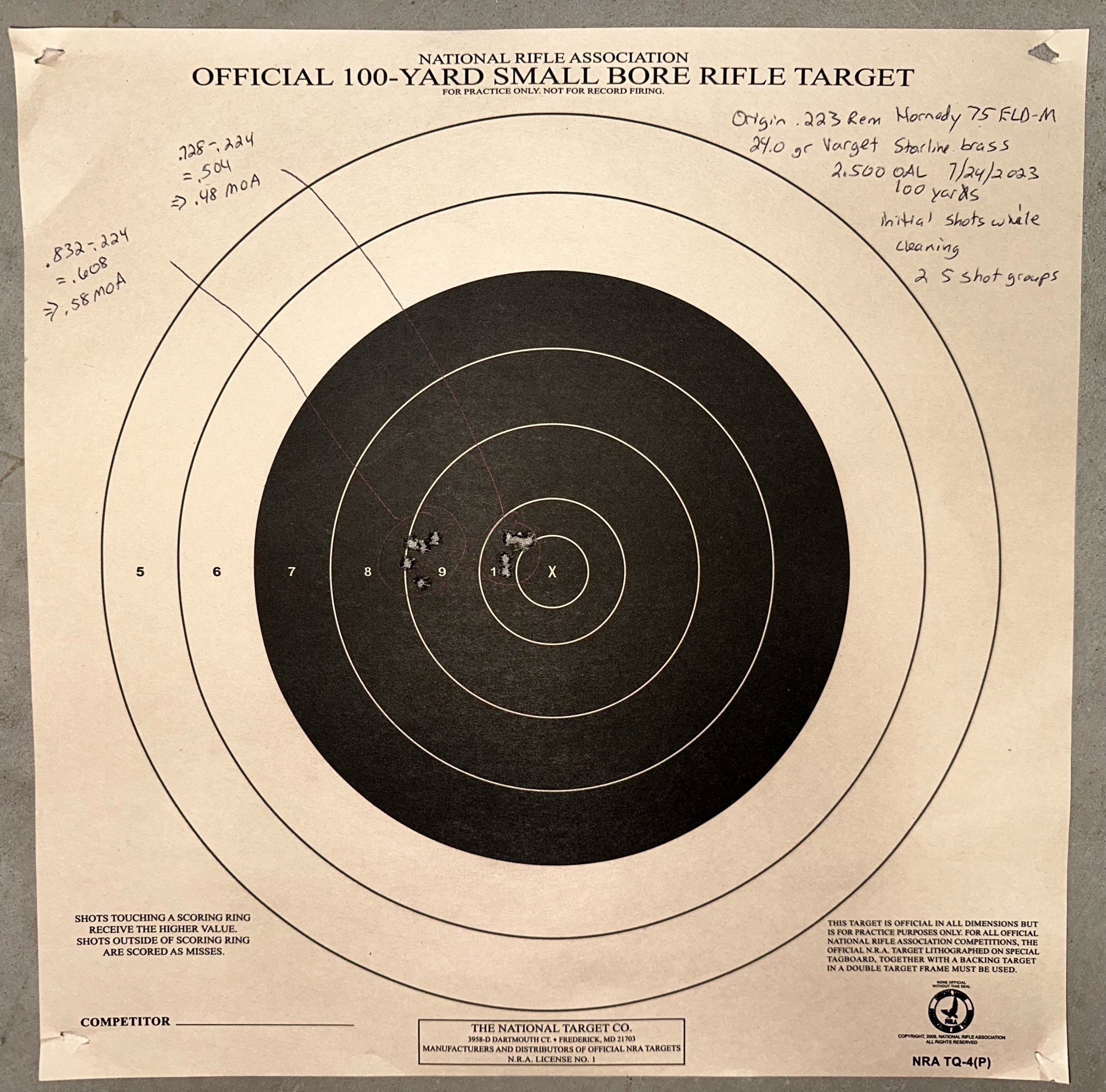 PRS Trainer Rifle 223 1st Target.jpg