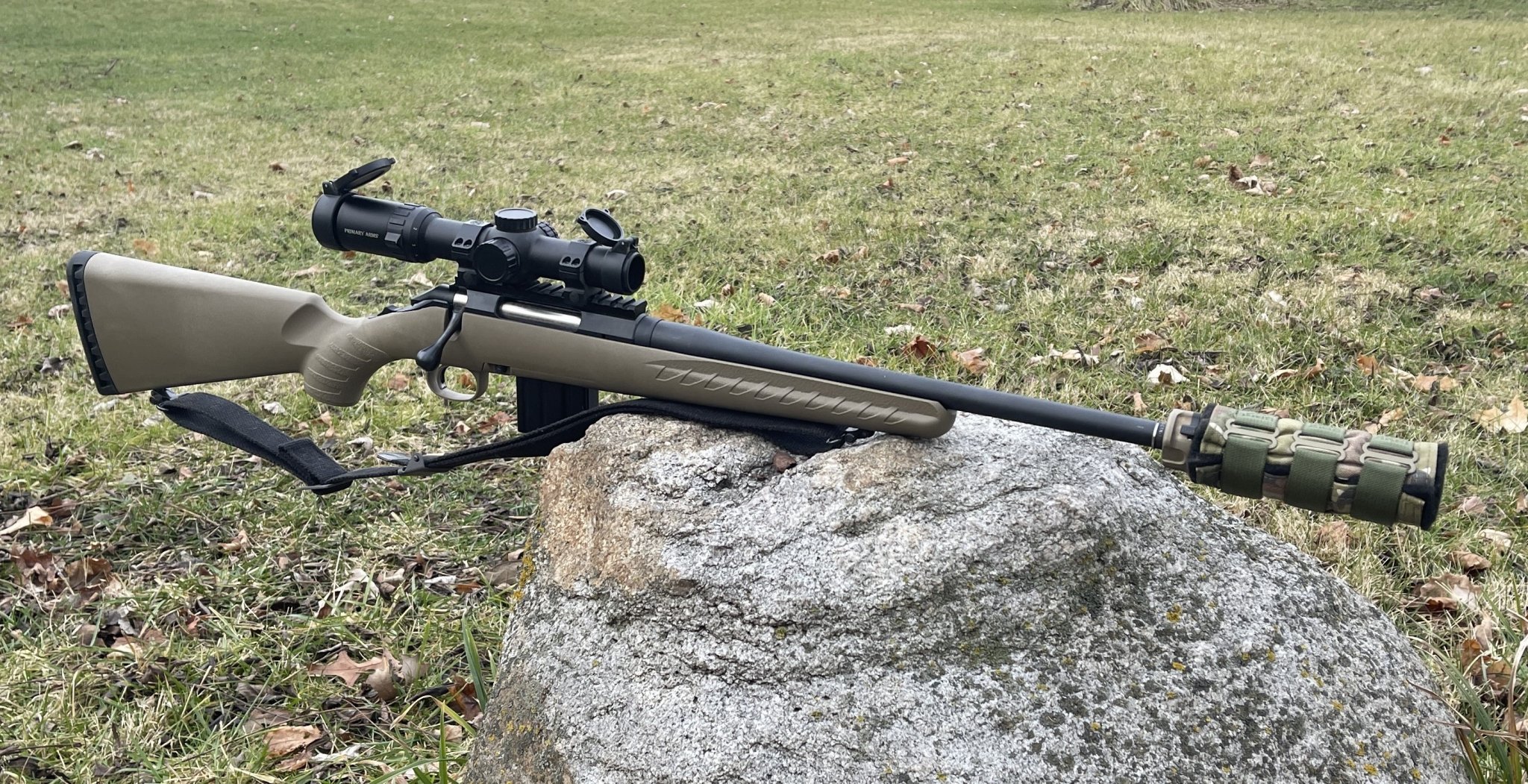 Ruger American on Princess Rock.JPG
