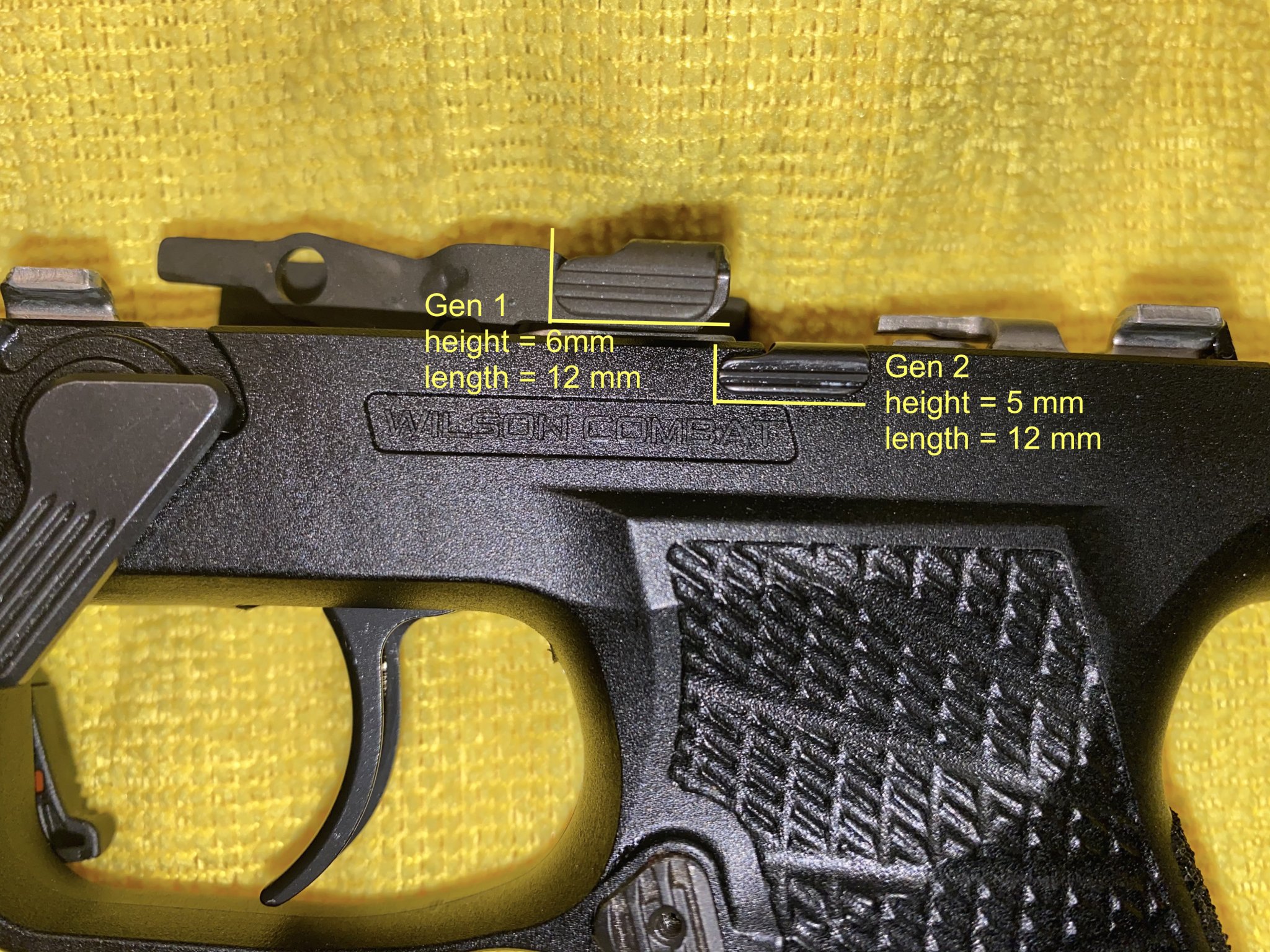 Sig P320 Slide Catch Assembly Update for New Style Grip Modules Difference Photos Annotated 11...jpg