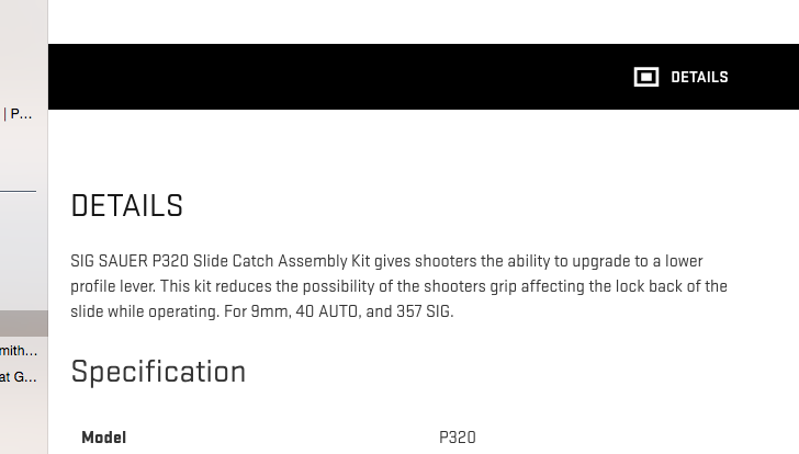 Sig P320 Slide Catch Assembly Update Gen2 Slide Stop Assembly copy.png