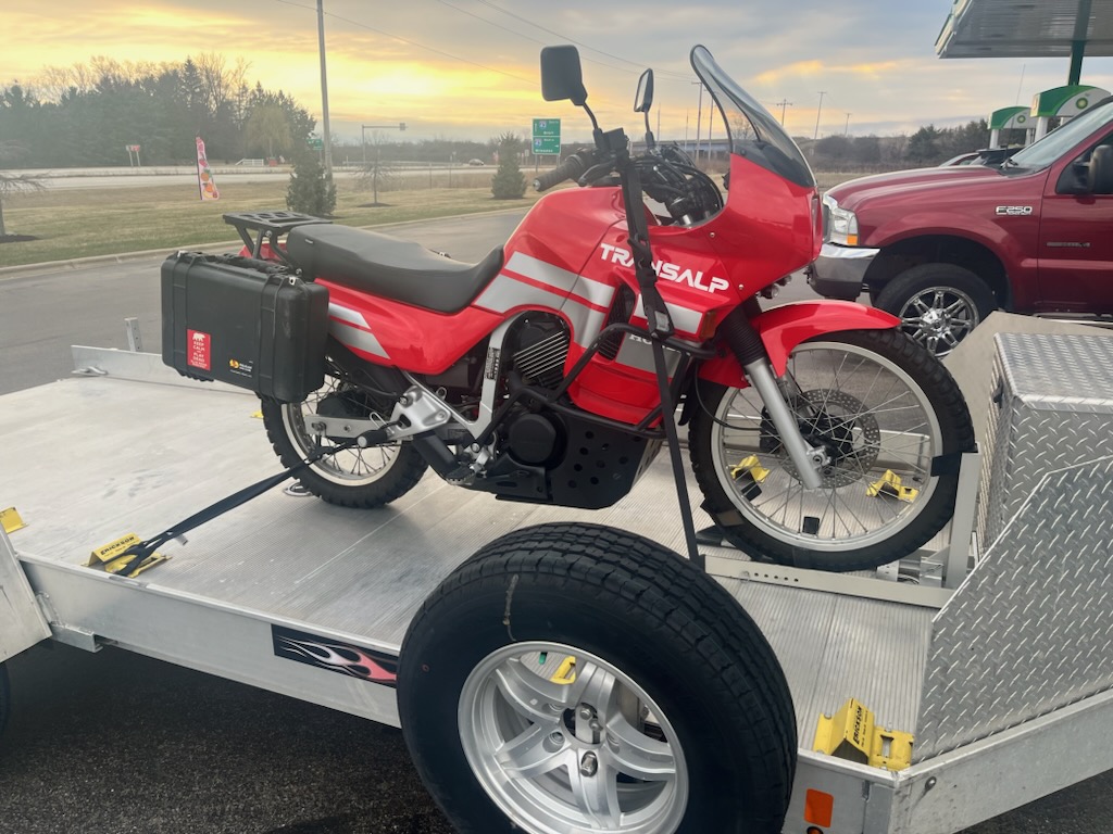 Transalp on trailer.jpeg