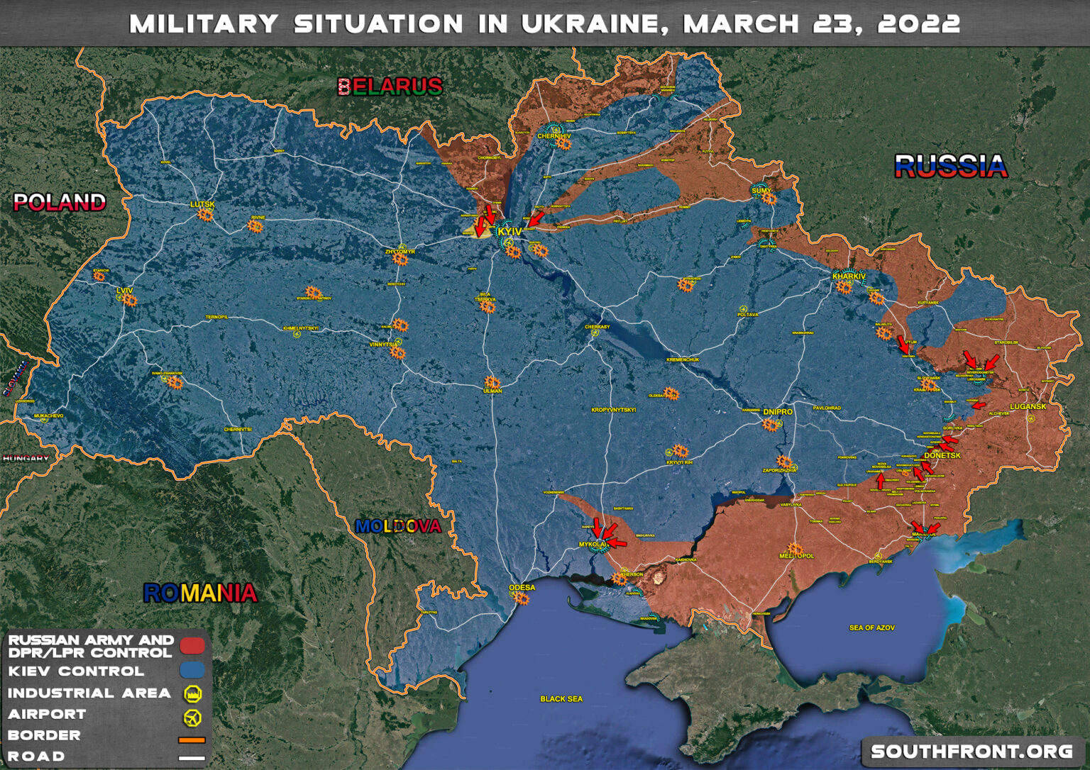 Ukraine Military Situation Map - March 23rd - Southfront.jpg
