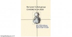 No tuner 5-shot group CX1962 614-2020.jpg