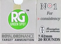 7.62 mm NATO Radway Green No. 1 Target Ammunition Civilian Packing.jpg