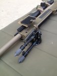 Harris bipod Feet on Gun 6-2013 - Use on Open.jpg Harris bipod Feet on Gun 6-2013 - Use on Open.jpg