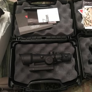Trijicon TA110-C - LED 3.5X35 ACOG with red .308 Chevron  Great condition, looks like new, I never used it, Box and all the papers - $975
