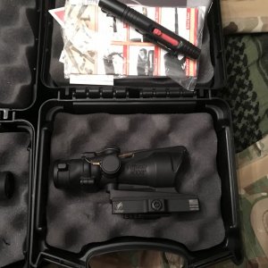 Trijicon TA31H-68 - Dual Illum 4X32 ACOG with red 6.8 Horseshoe and ADM mount Great condition, Brand New, Box and paperwork - $950