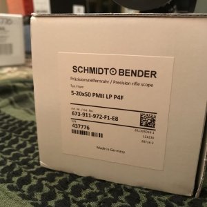 Schmidt & Bender - 5-20X50 PMII LP P4F - Ultra Short with the SPUHR Mount  Its brand new, I bought it for the .224 and now I've decided to part everything With the mount $3150 Without the mount $2850