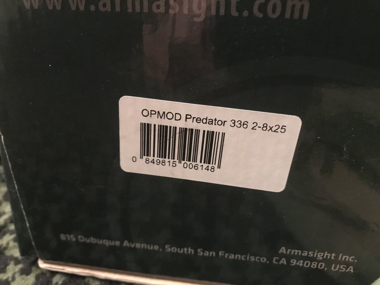 Armasight OPMOD Predator - 336 2-8X25 in FDE - Special Run for Optics Planet Box and Carry bag, Great condition, Ive never used this one outside of the house - $1500
