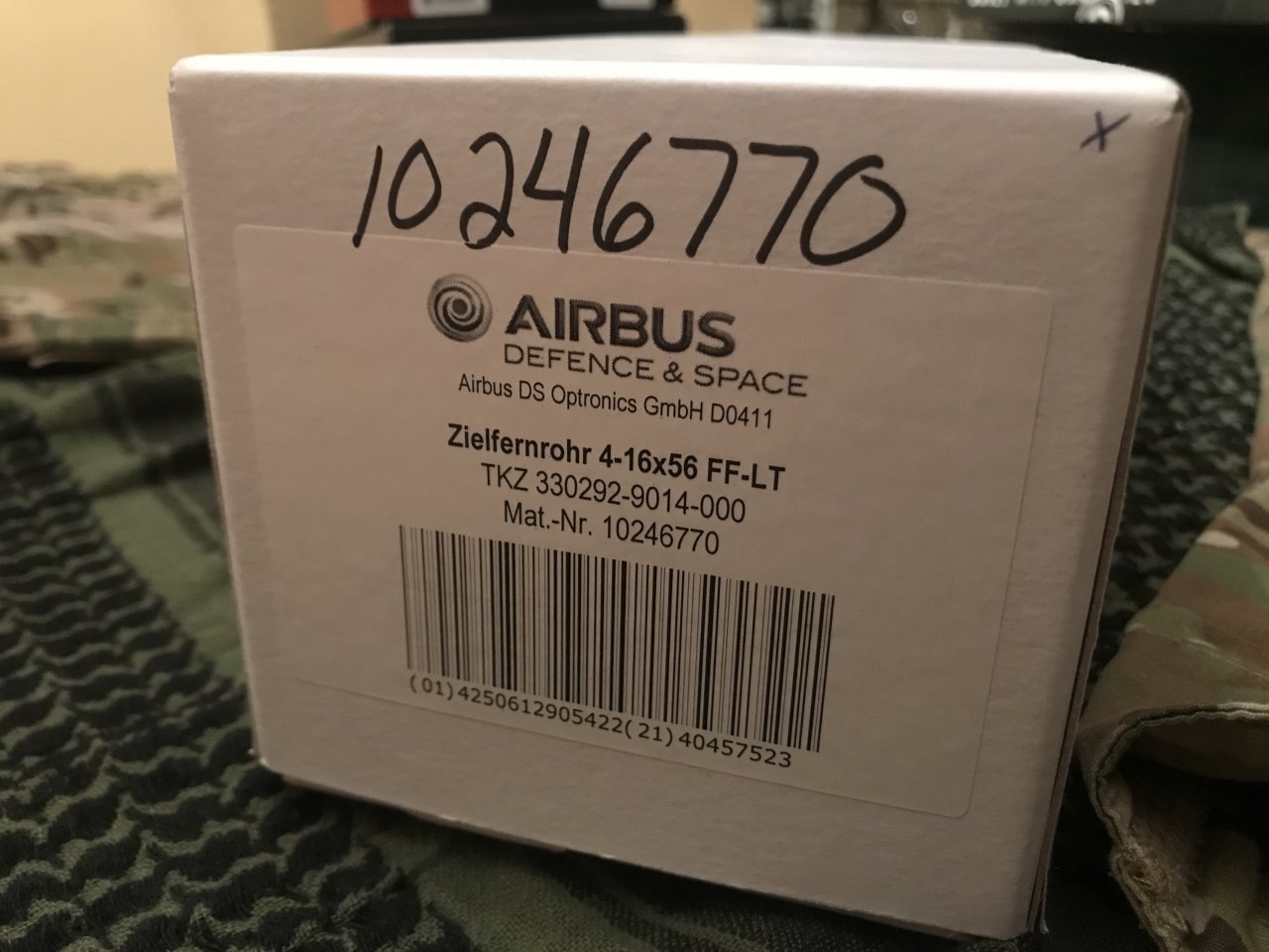 Hensoldt - ZF 4-16X56 FF-LT - This one has the MIL Ret ( Basically a MSR Ret) This is another Brand New optic, I paid crazy money ($3,700), Box and paperwork, - $2600