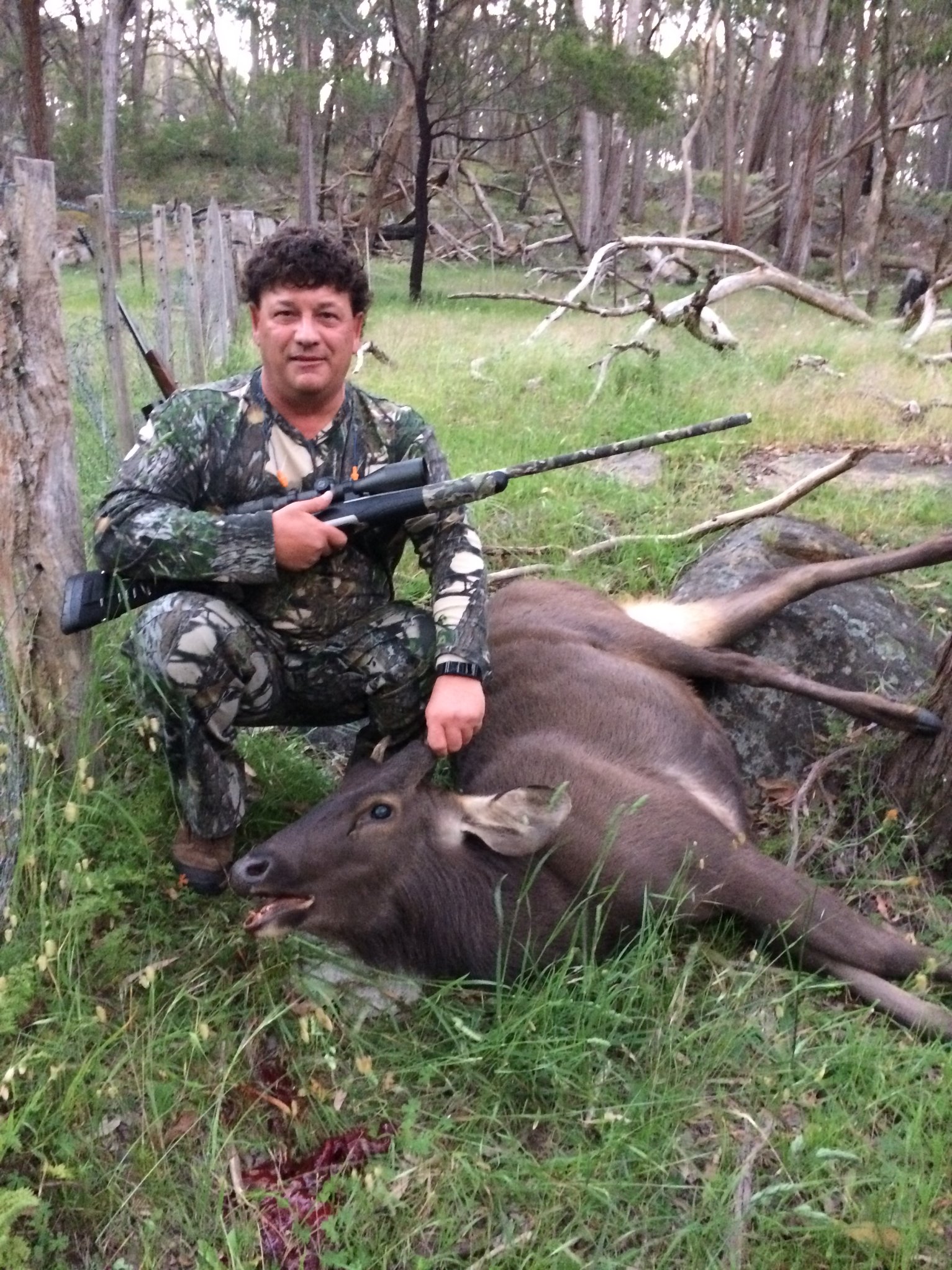 Pasquale Torcasio with a Sambar deer