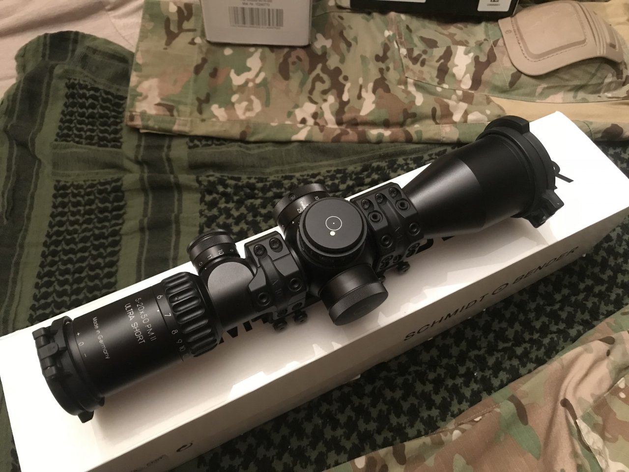 Schmidt & Bender - 5-20X50 PMII LP P4F - Ultra Short with the SPUHR Mount  Its brand new, I bought it for the .224 and now I've decided to part everything With the mount $3150 Without the mount $2850