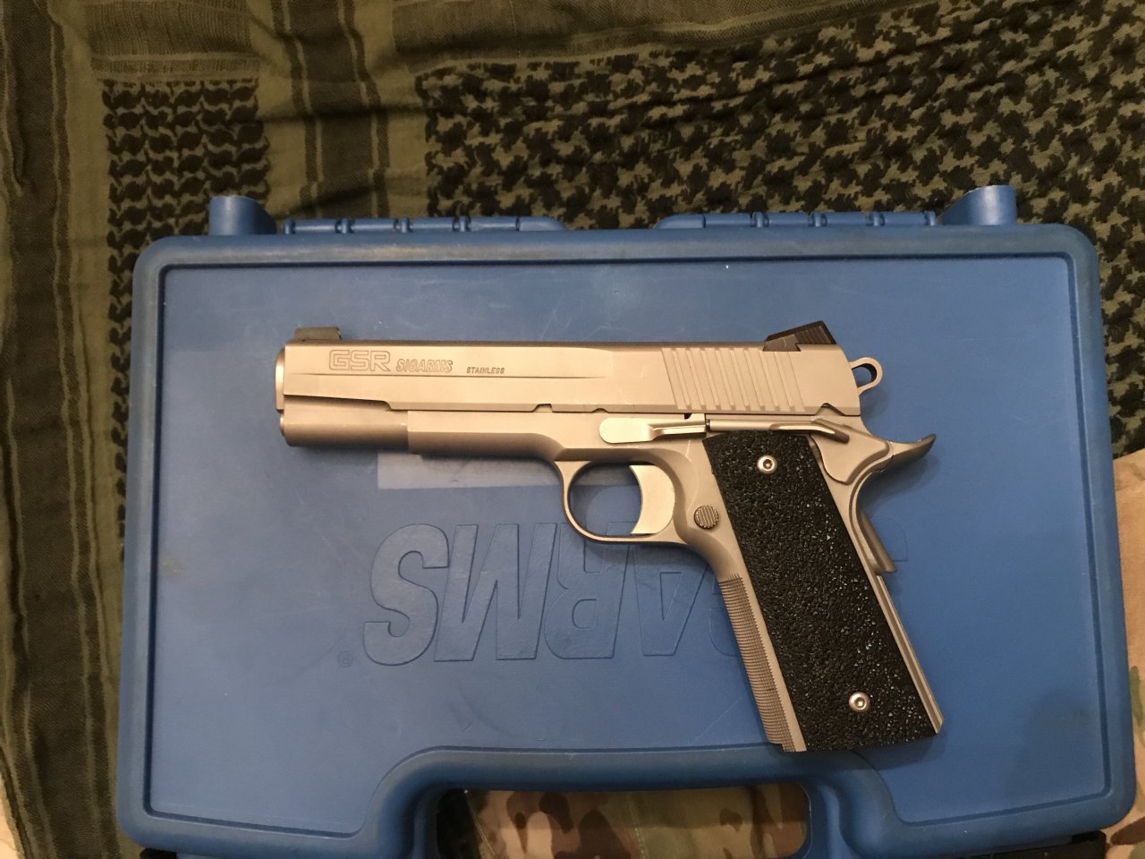 SIG GSR - Stainless - Fair condition - box and papers - $650